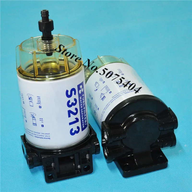 Brand S3213 Outboard Marine Boat Fuel Filter Diesel Fuel Water Separator filter for Racor Marine Engine Boat 10 Micron 18-7919 - Цвет: S3213 assembly