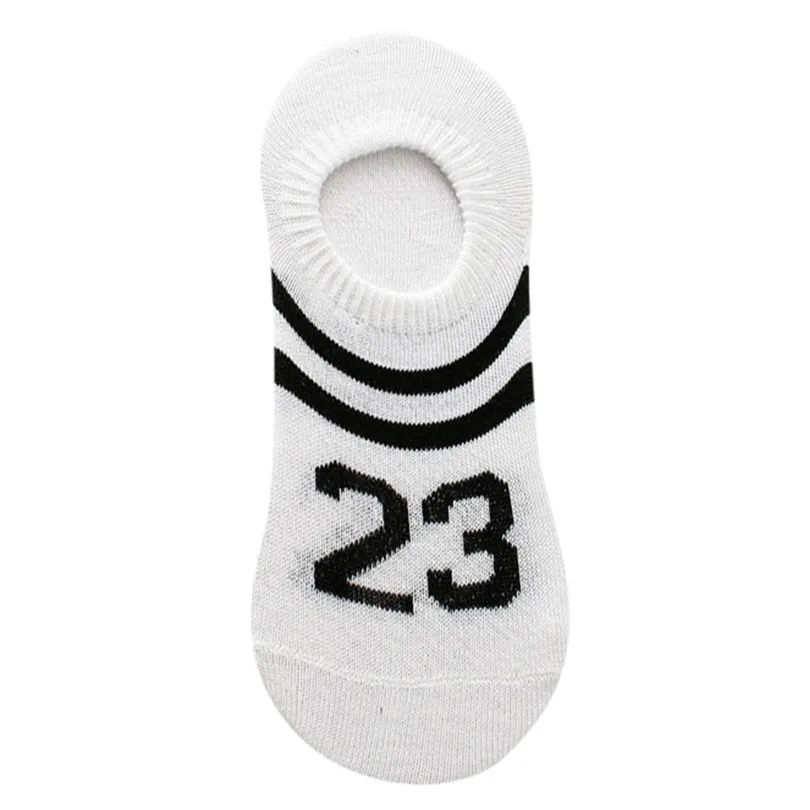  1Pair Sock Women Summer Casual Daily Comfortable Stripe Brief Cotton Sock Slippers Short Ankle Number Socks  #4F03 (7)