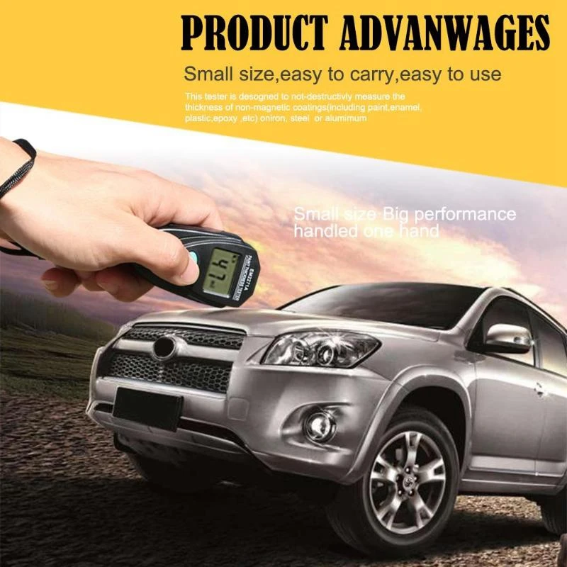  EM2271A Digital Car Painting Coating Thickness Tester Gauge w/Sheet Adjustment