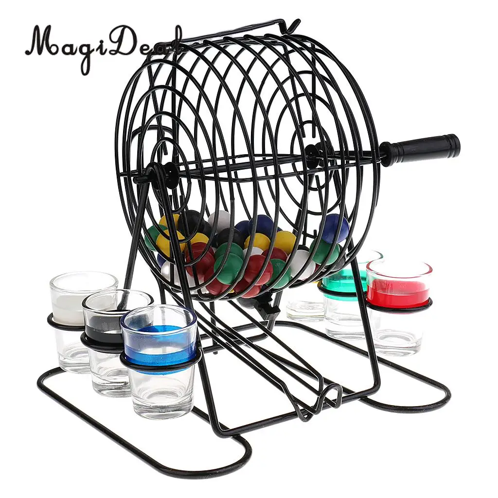 High Quality 1 Set Bingo Lottery Machine Drinking Game Party/Home/Pub Entertainment Game for Camping Hiking Accessories