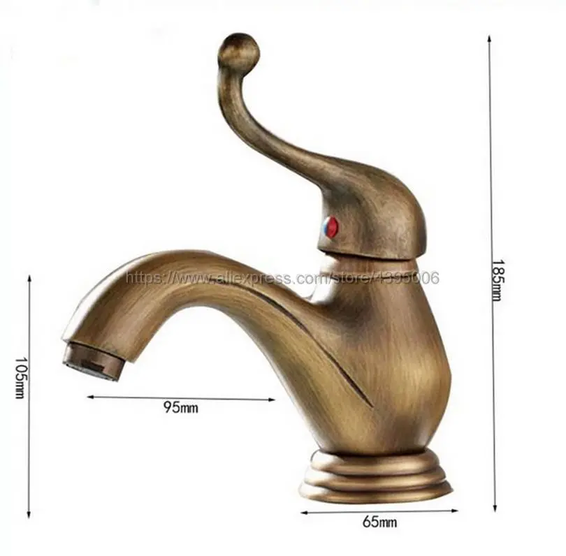 شحن مجاني العتيقة النحاس الطابق جبل صنبور الحمام الغرور سفينة المصارف خلاط صنبور الباردة والساخنة صنبور الماء Bnf394