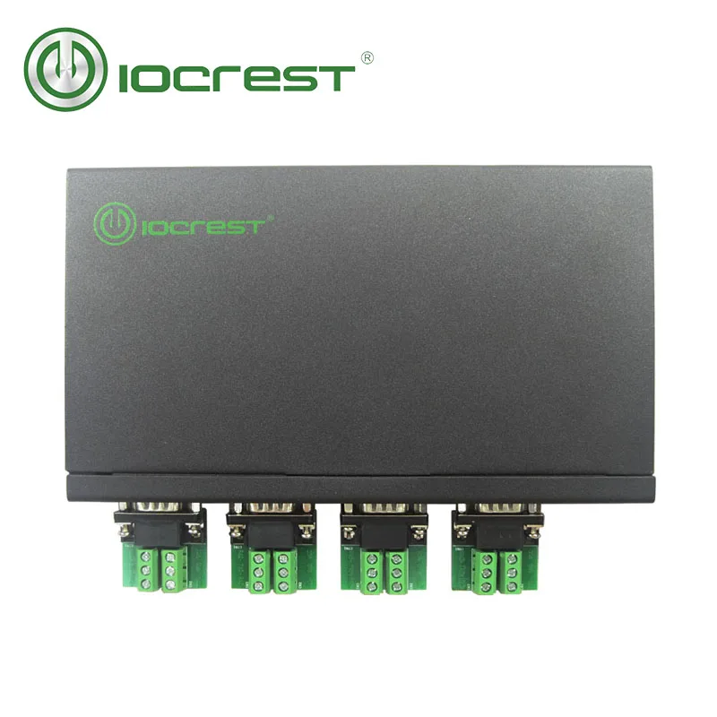 IOCREST USB 2.0 zu 4 ports serielle rs422 rs485 DB-9 konverter adapter Multiplier USB ZU RS485 Hub 
