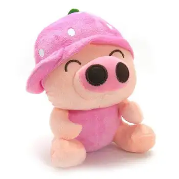 

Fruit McDull Pig Key Chain Cute Women Child Bag Charms Accessories Key Pendant Mini Plush Stuffed Toy Car Keychain Gift
