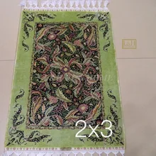 2'x3 230 линии ручной работы Шелковый Восточный персидских Ковры ручной ковер из шелка для украшения дома