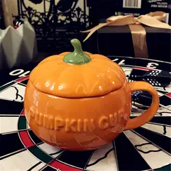 Reative 3D Тыква кружка 250 мл мультфильм керамика чашка с изображение тыквы личность кофе чашка для детей подарок на Хэллоуин