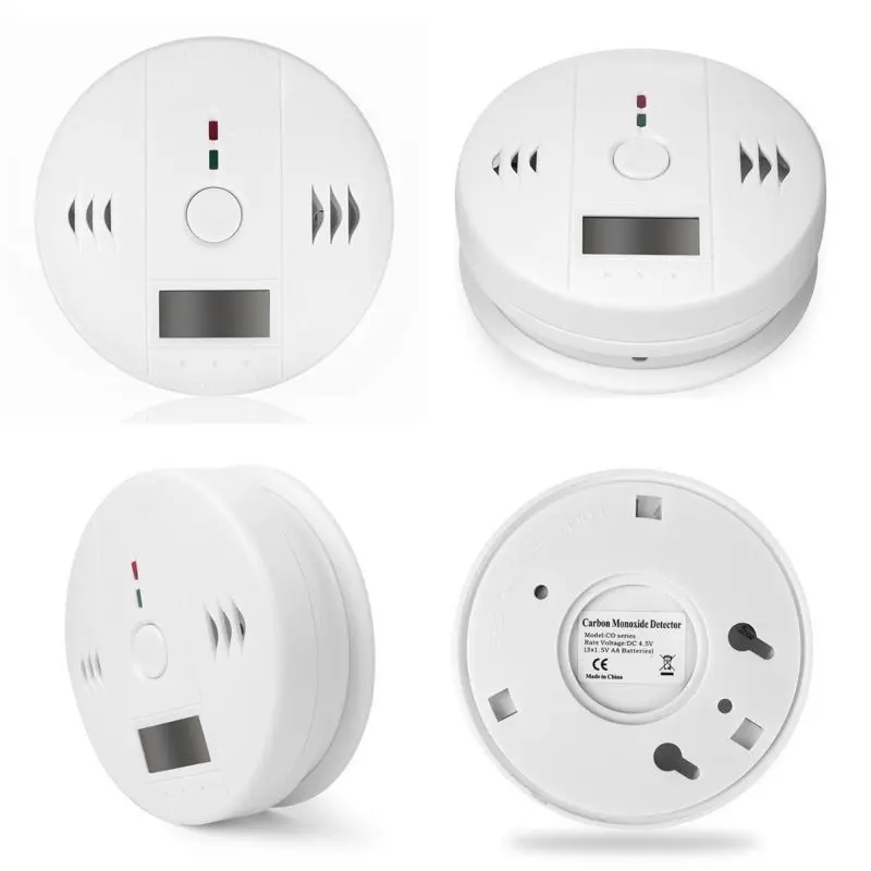 

LCD CO Carbon Monoxide Detector Tester Home Smart Sensor Poisoning Gas Sensor Warning Alarm Detector High Sensitive Restaurant
