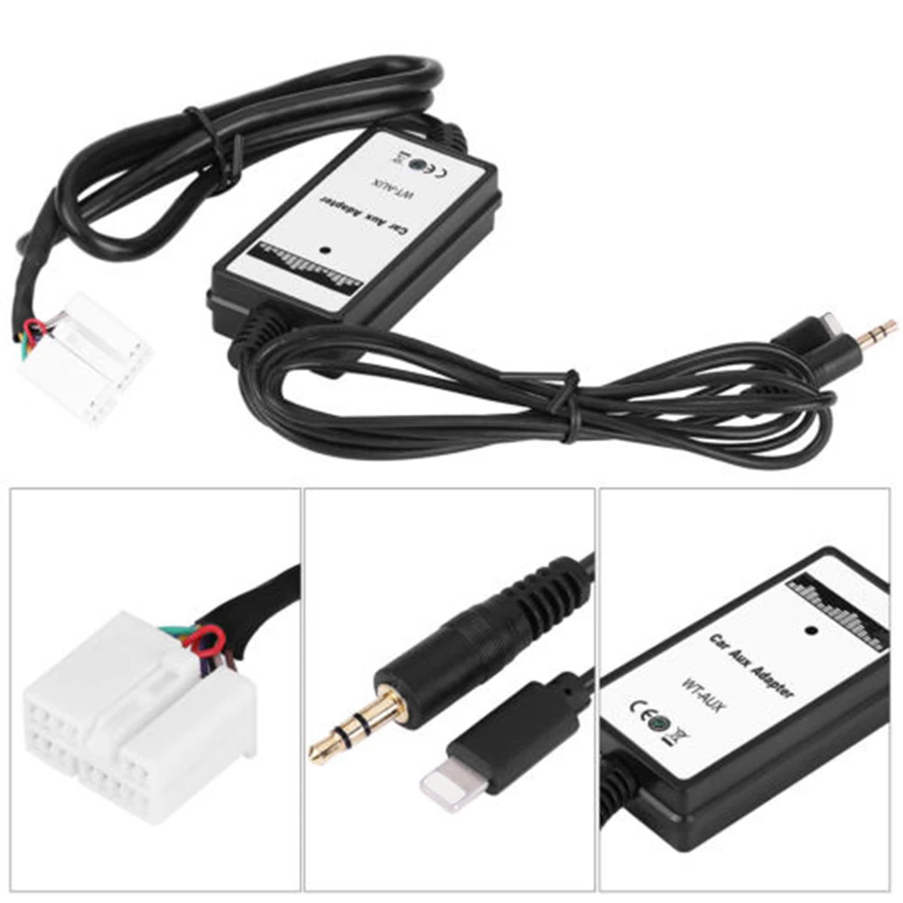 

3.5mm Car Aux Adapter Cable Audio Player Interface With iPhone USB Audio Digital Disc Box For Honda Accord Civic Odyssey New
