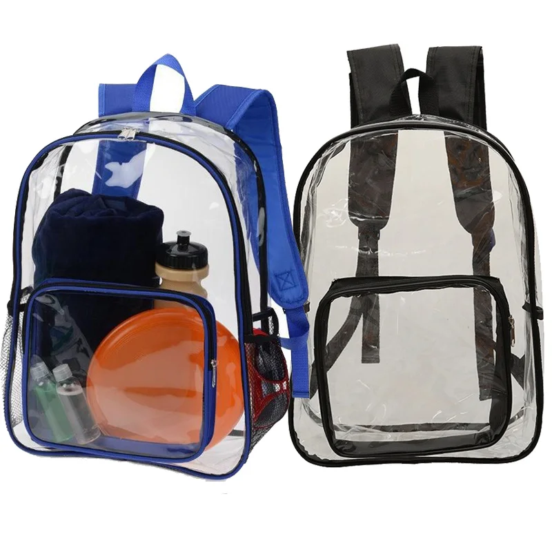

New Fashion Transparent Clear Backpack Waterproof Travel Backpack School Shoulder Backpack