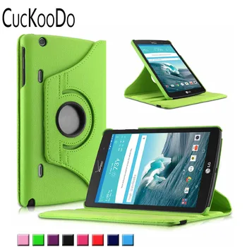 

CucKooDo 100Pcs 360 Rotating PU Leather Stand Case Smart Cover for LG G PAD X 8.3 inch VK815 Tablet (4G LTE Verizon Wireless)