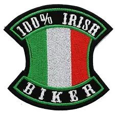 Custom IRISH BIKER embroidered PATCH Lower price biker embroidery patches custom cheap for sale | Дом и сад