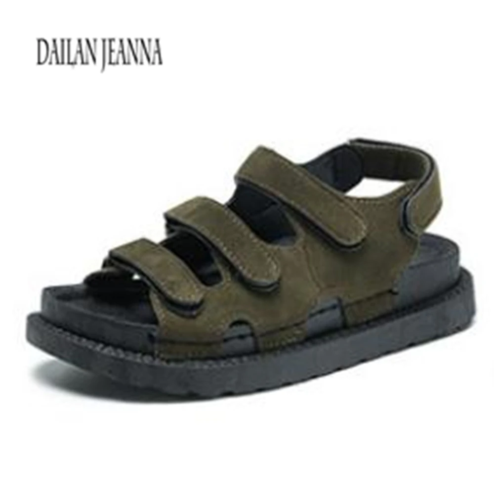 

Elegant ladies' shoes, Korean sandals, girls, summer flats, students with thick-soled muffins, Korean version tide