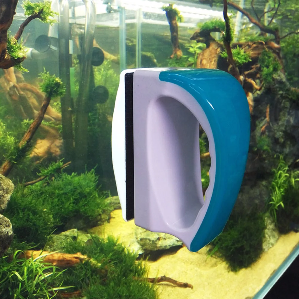Практичная плавающая Магнитная Щетка для аквариума, стеклянный скребок для водорослей, очиститель аквариумных магниты для чистки окон, щетка для чистки окон
