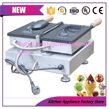 

Commercial Nonstick 110v 220v Electric 1 Single Ice Cream Fish Waffle Taiyaki Machine Baker Maker Iron Grill Set
