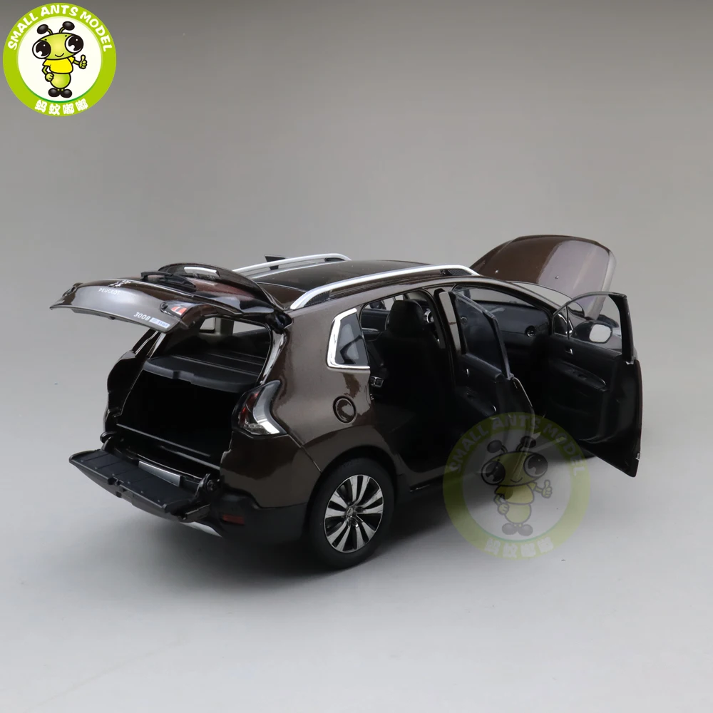 1/18 Китай Пежо 3008 SUV литая модель автомобиля игрушка джип Дети Мальчики Девочки Подарки коричневый