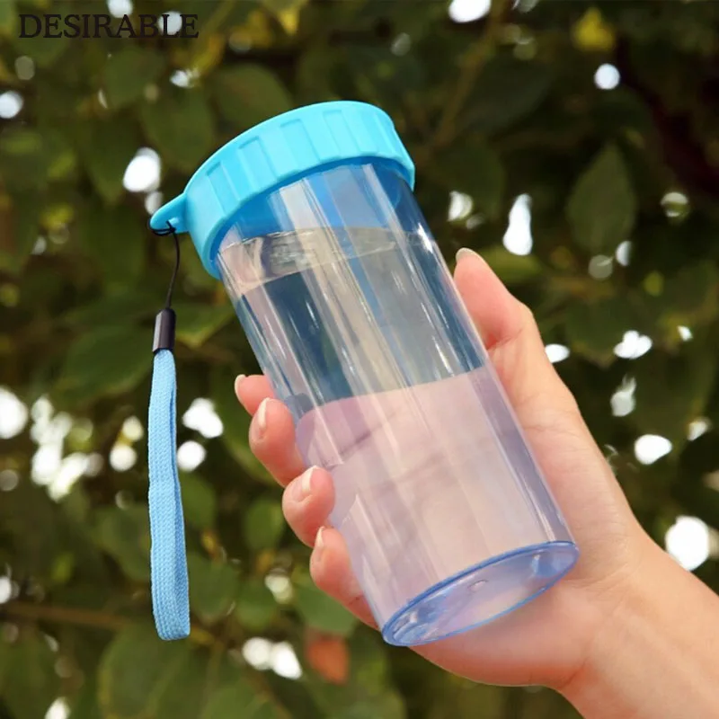 Здоровый бутылка для воды 350 мл простой Портативный пространство спорт Drinkware