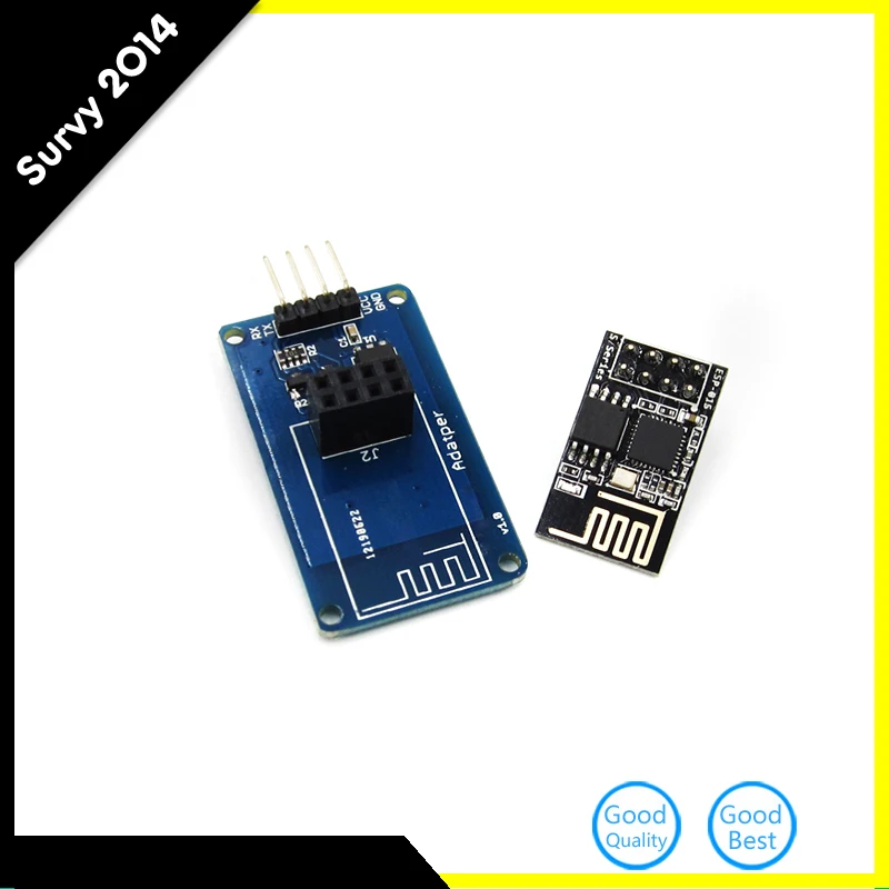 

ESP8266 ESP-01 Serial Port WIFI Transceiver Wireless Module + Adapter Module For DIY