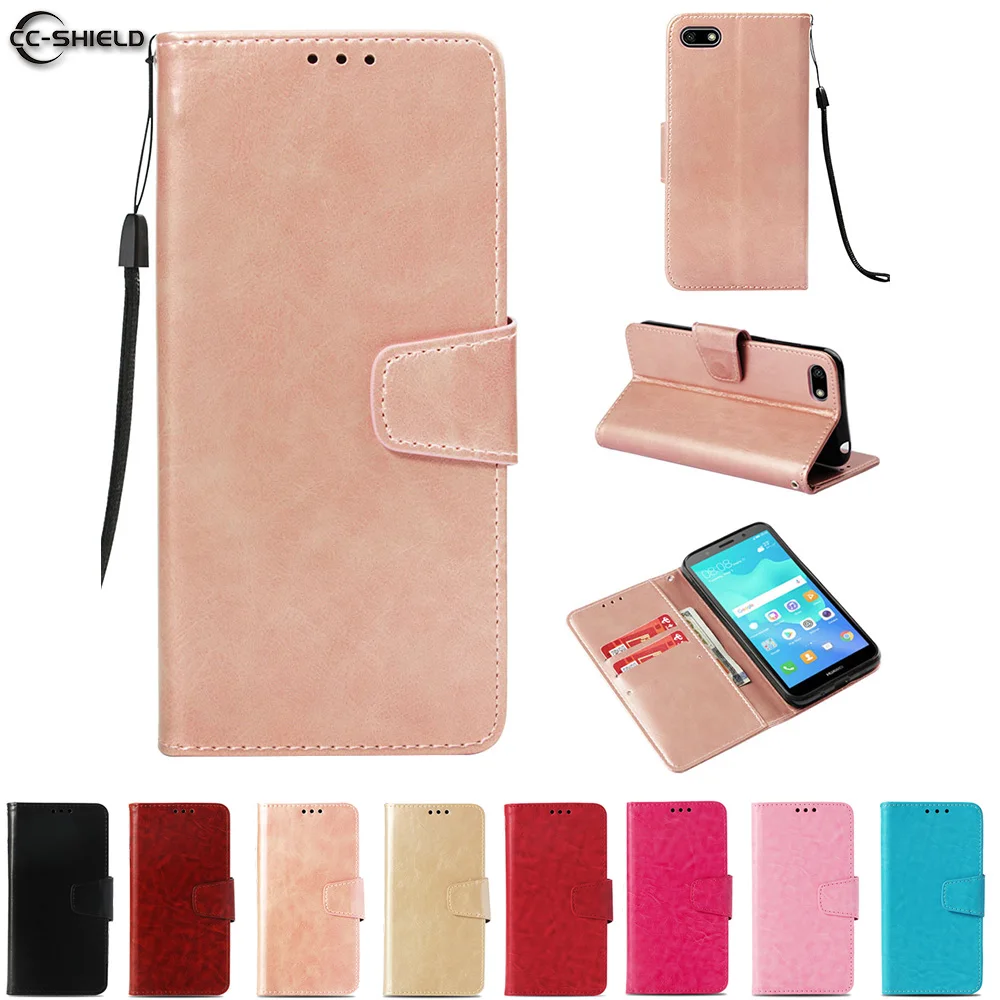

Flip Case for Huawei Y5 Prime 2018 DRA LX2 L22 L02 Wallet Card Slot Leather Cover Phone Case Y5 2018 DRA-LX2 DRA-L22 DRA-L02 Bag