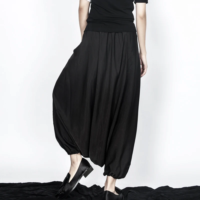 Longitud Harén Casual Twotwinstyle Pants Linterna Elástico Pants Básica Tamaño Para 2018 De Mujer Gran Pantalones Tobillo Mujeres Black Del La Primavera gray Moda ppz67qg