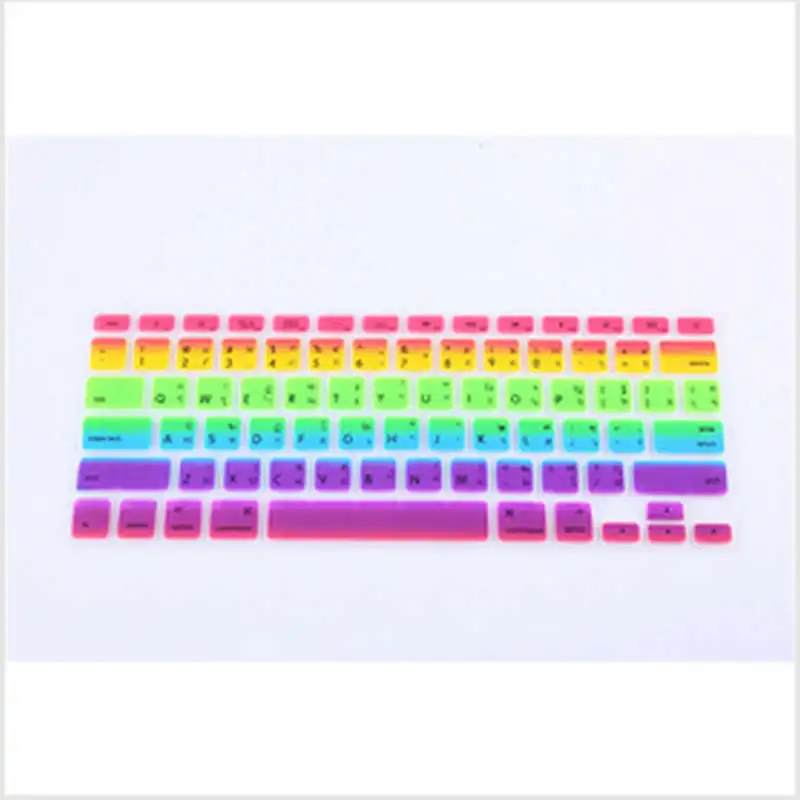 Радужная Защитная пленка с тайскими буквами для клавиатуры Macbook Air Pro Retina 13 15 17
