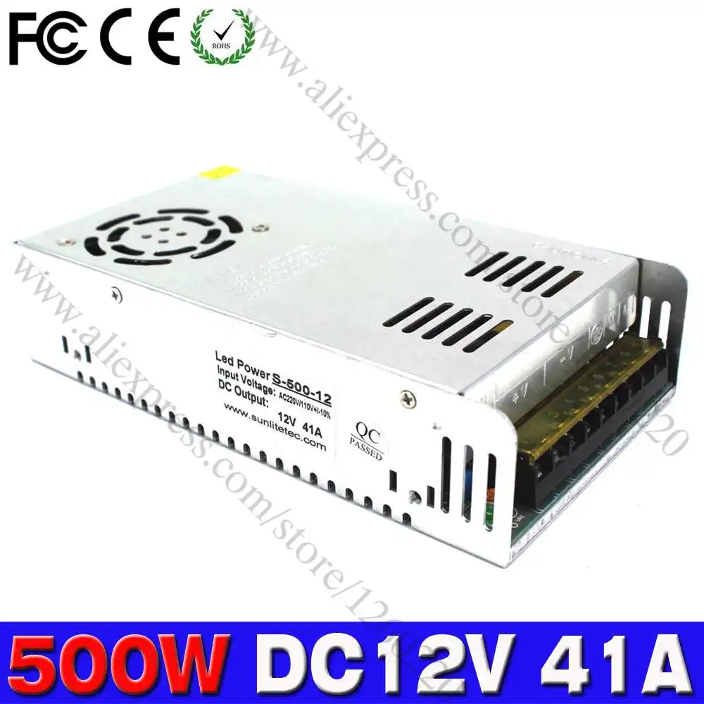 12V500W