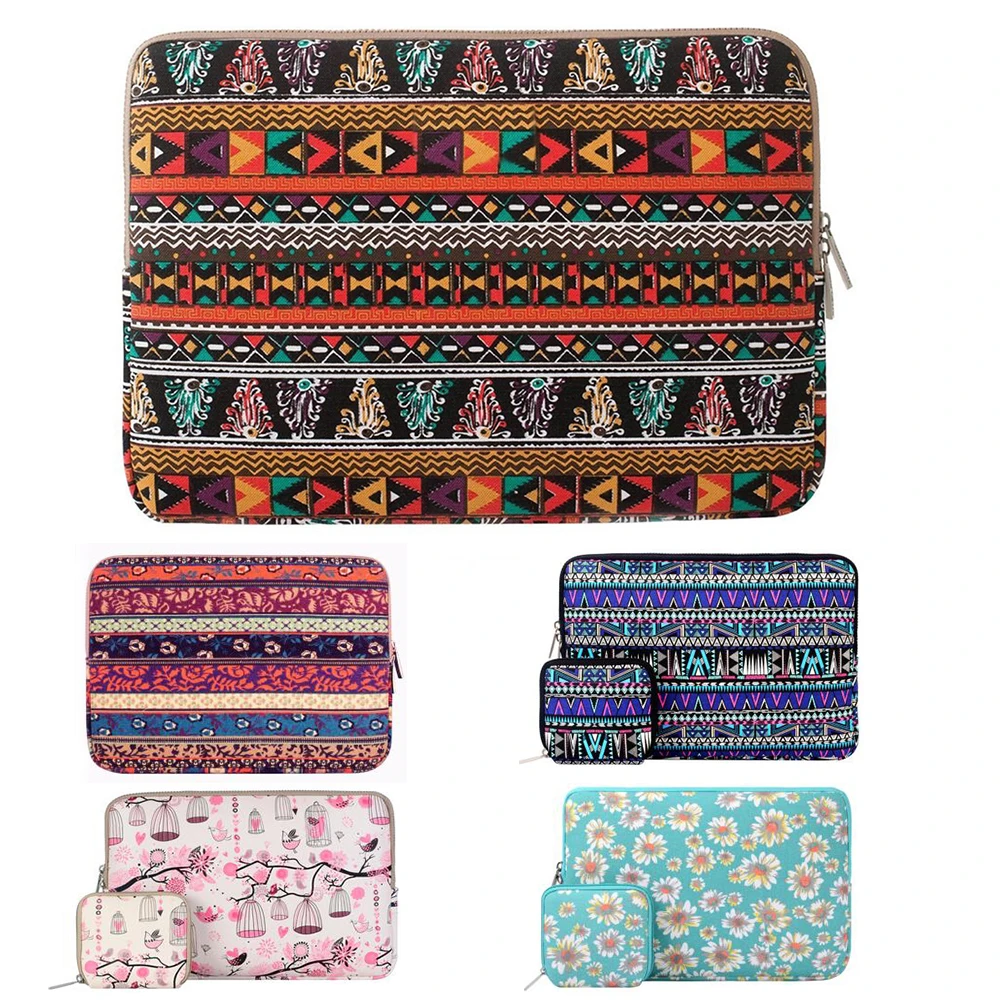 Mosiso Bohemian Style  Abrasive Canvas Fabric  Laptop Case Mosiso Bohemian Style  Abrasive Canvas Fabric  Laptop Case