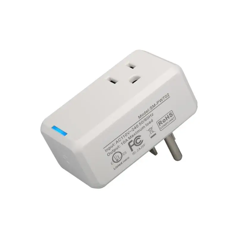 

WiFi Smart Outlet Socket 1PC Smart Plug App Control Voice Control Wireless Control for IOS Smartphone Android Fashion US Plug