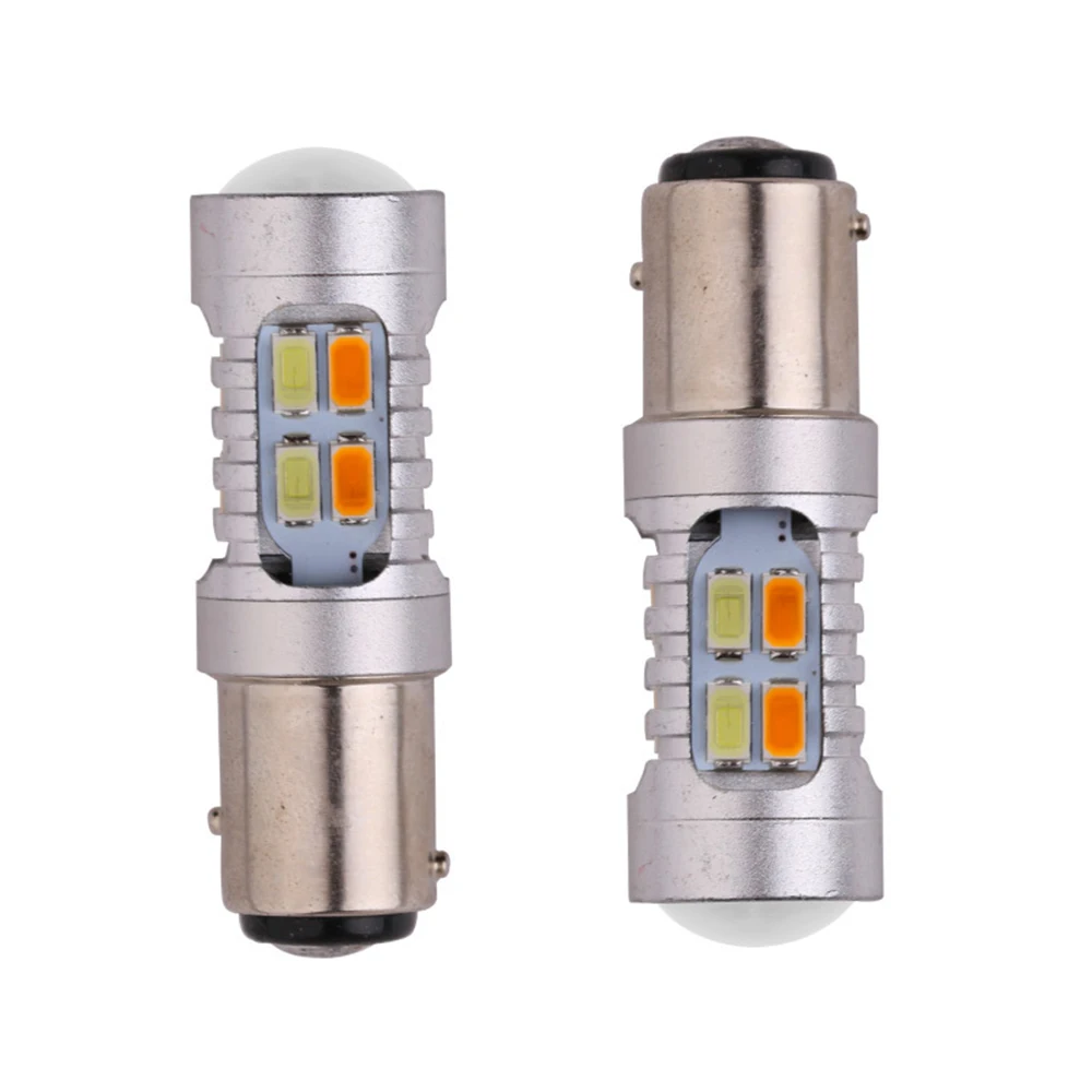 2 x WHITE 1157 5W BAY15D 5630 20smd CAR STOP TAIL BRAKE LED BULBS LAMP FOG