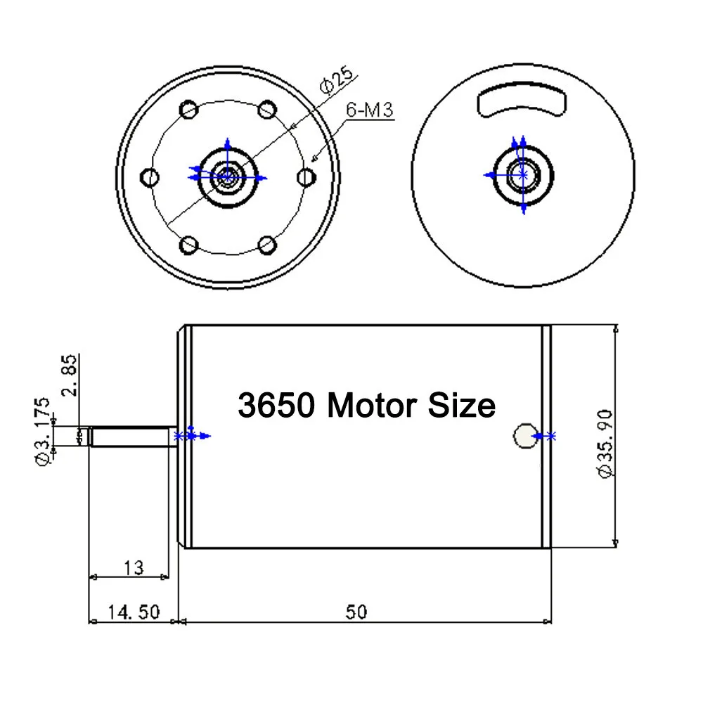 3650 4300KV длина 50 мм Бессенсорный бесщеточный двигатель для 1/10 RC автомобиля Jul10