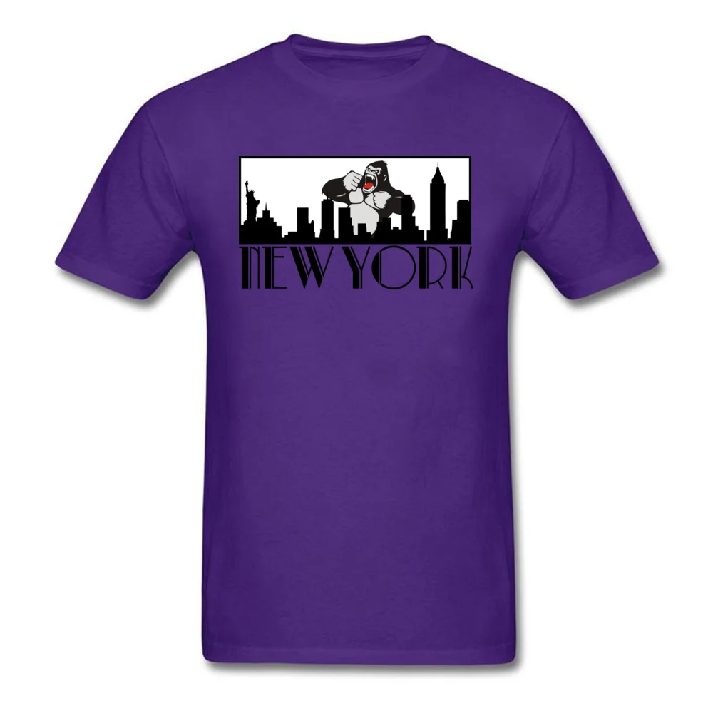 Brand Man T Shirt Greetings from New York Leisure Tops Tees Cotton Fabric Short Sleeve Group Tops Shirts O Neck Greetings from New York purple