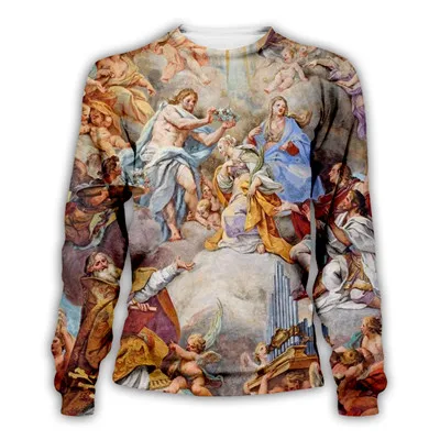 PLstar Cosmos христианский сентиментный 3D принт Толстовка/куртка/Мужская для женщин Ретро стиль Одежда Плюс Размер - Цвет: Sweatshirts