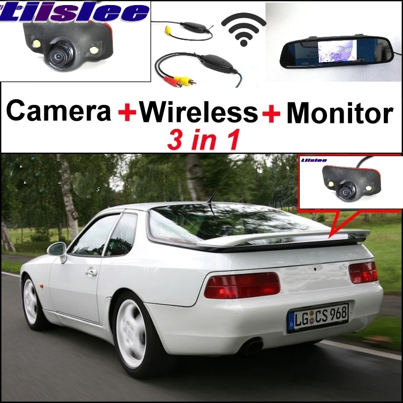 

Liislee Special Rear View Camera + Wireless Receiver + Mirror Monitor Easy Back Up Parking System For Porsche 968 968C 1992~1995