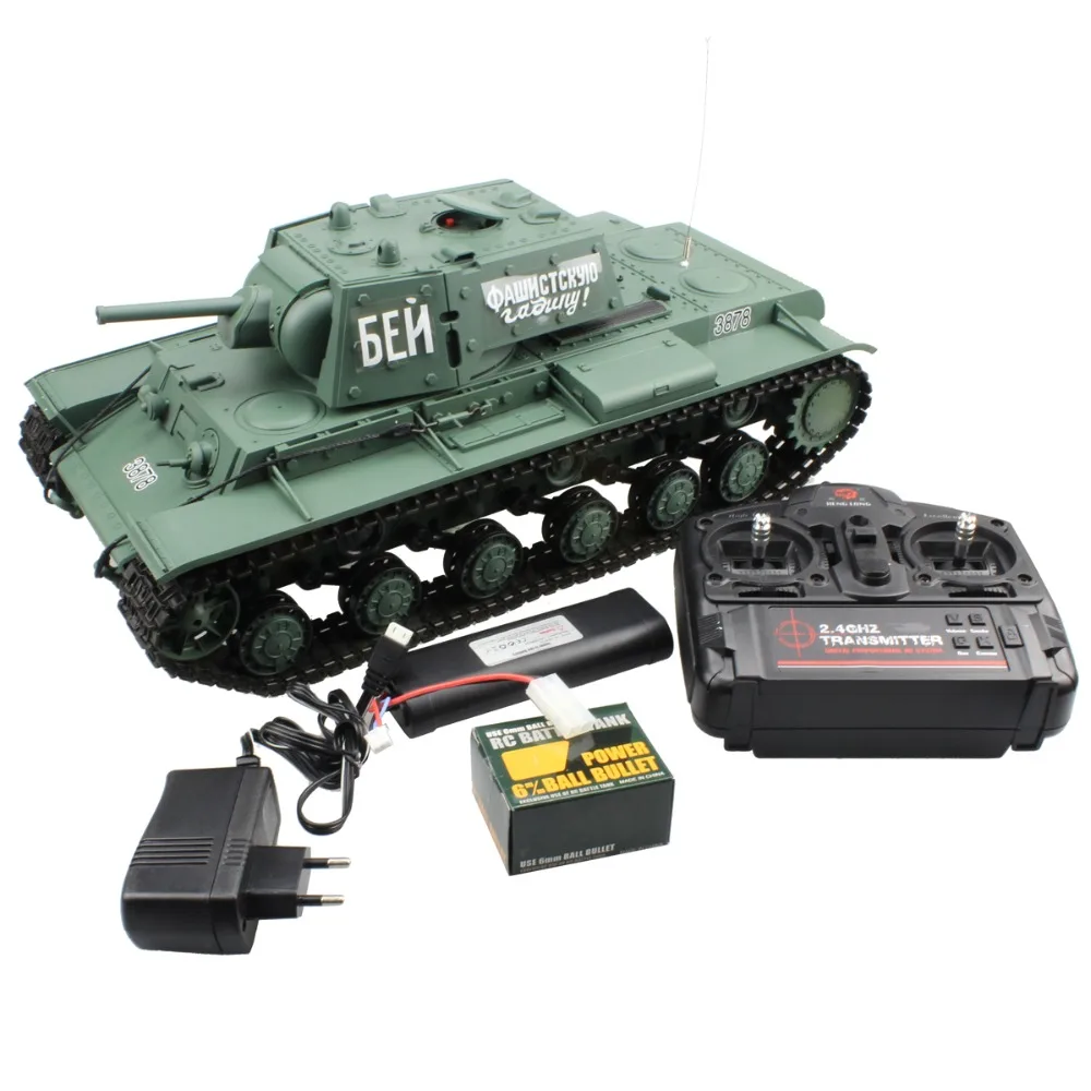 2 4G 1 16 Russian KV 1 Ehkranami Main Battle Tank Shooting Smoking Sounding Effect World