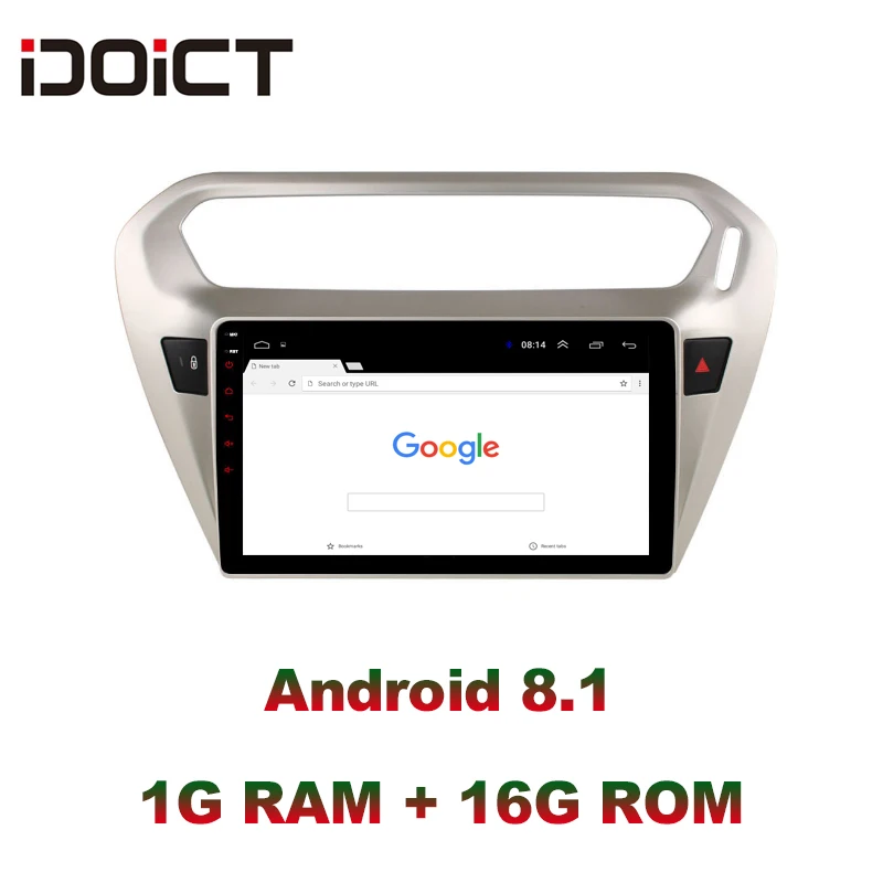 Najtaniej IDOICT Android 8.1 samochodowy odtwarzacz dvd odtwarzacz nawigacja multimedialna gps dla peugeot 301 citroen elysee Radio 2013 2016 DSP