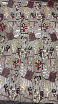 

super Quality Tulle Lace Fabric African French lace fabric CiCi-92926 unique flower lace fabric