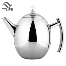 TTLIFE 1000 ML/1500 ML Durable Teteras Tetera Cafetera Olla de Agua Fría Tetera Con Colador de La Astilla de la Cocina En Casa Herramientas del té
