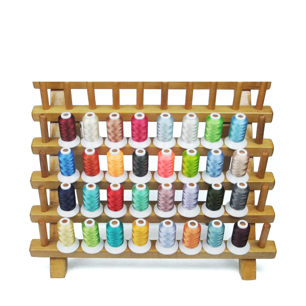 

Wholesales Simthread 32 Assorted Colors 500M/spool Polyester Embroidery Machine Thread - for Brother Babylock & Janome Machines