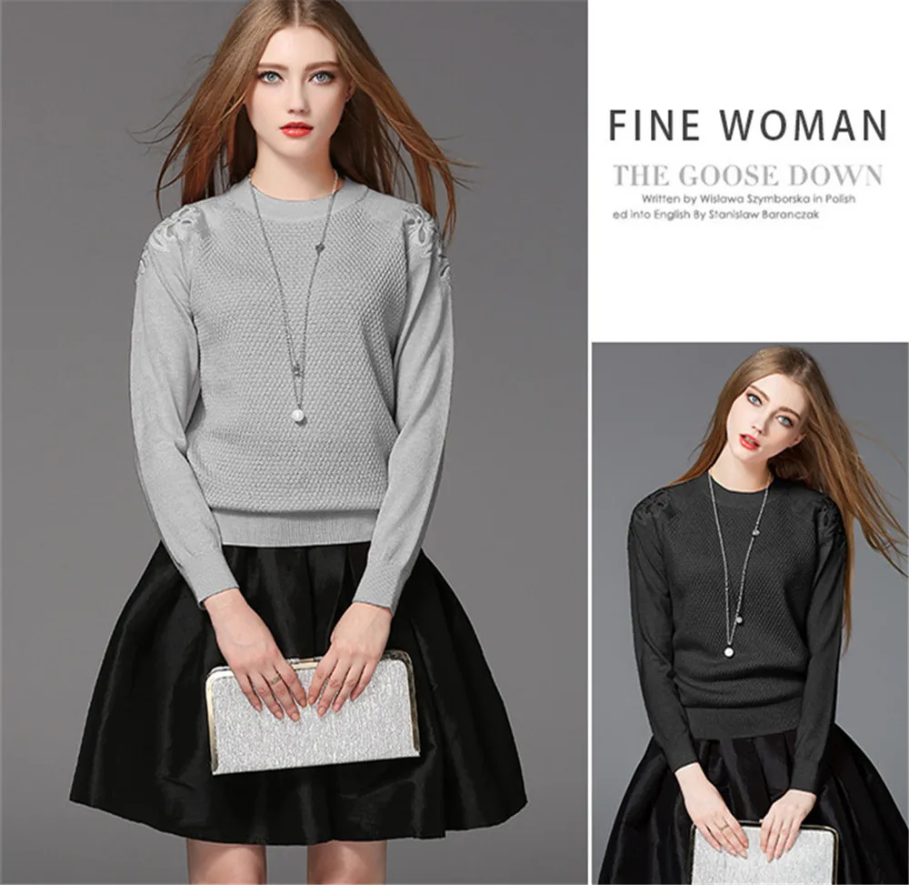 Fashion O neck knitting winter sweater women 2018 Spring Long sleeve pullover female New autumn winter casual jumper All match (5)