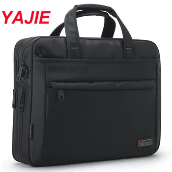 

YAJIE Hot Sale Business Men's Briefcase Waterproof Travel Male Shoulder Bags Casual 14 inches Notebook Computer Handbag P660