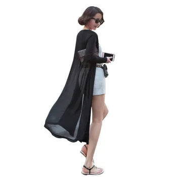 

Maxi Cardigan Feminino Ankle Length Sweater Coat Women Knitted Long Sleeve Korean Vintage Black Oversized Sweaters Dress