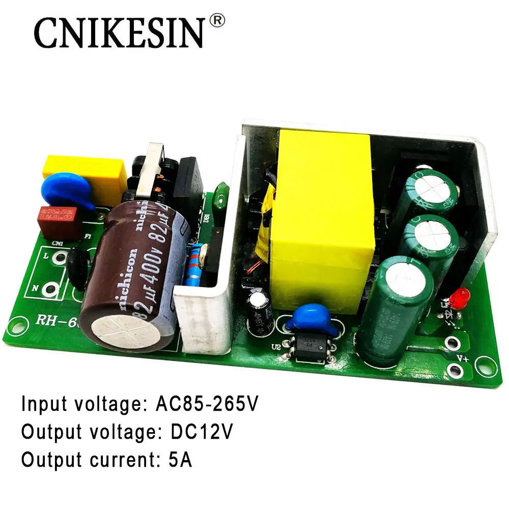 CNIKESIN C9 New 12V5A switching power supply bare board AC220V to DC12V
