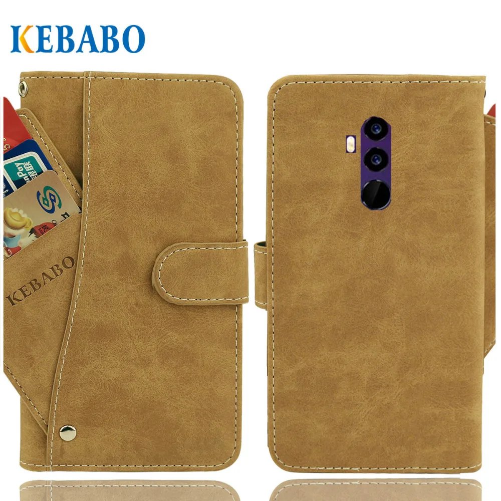 

Vintage Leather Wallet UMIDIGI Z2 Pro Case 5.8" Luxury 3 Front Card Slots Cover Magnet Stand Phone Protective Bags