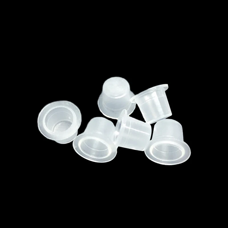 

Free Shipping 500Pcs Semi-Permanent Makeup Eyebrow Lips Tattoo Pigment Cups Permanent Tattoo Makeup Ink Containers