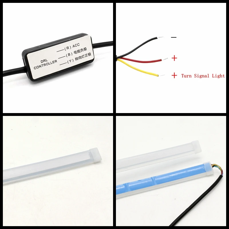 Tak Wai Lee 2X External Installation LED Daytime Running Light Flowing Turn Signal Soft Article Guide Strip Styling Car Day Lamp Tak Wai Lee 2X External Installation LED Daytime Running Light Flowing Turn Signal Soft Article Guide Strip Styling Car Day Lamp