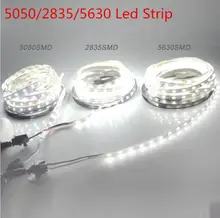 Dc 12 В RGB из светодиодов ленты 5050 5630 2835 СМД non-водоустойчивая 5 м 60Led / M из светодиодов полоса фита из светодиодов строка бар свет Bombillas из светодиодов ленты
