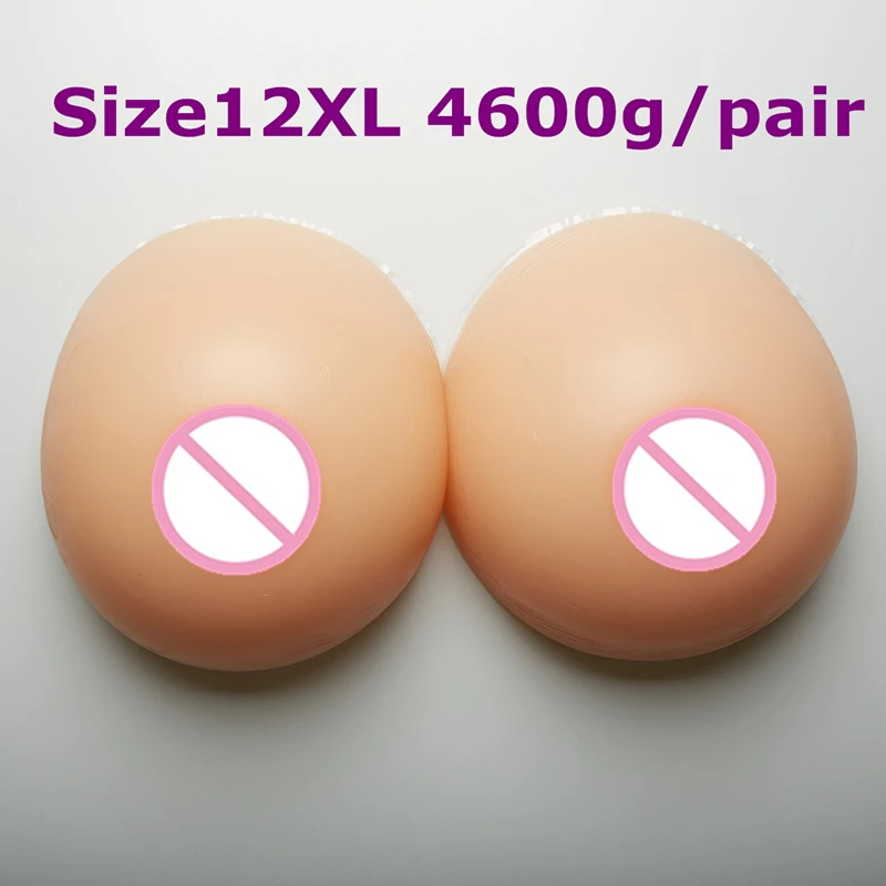 

4600g/pair Adhesive False-Breasts Artificial Breast Boobs Breast Enhancers Crossdressering Fake Silicone Breast Forms