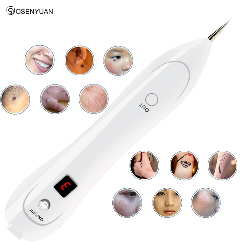 

LCD Skin Care Point Pen Mole Removal Dark Spot Remover For Face Wart Tag Tattoo Removal Tool Laser Freckle Removal Machine