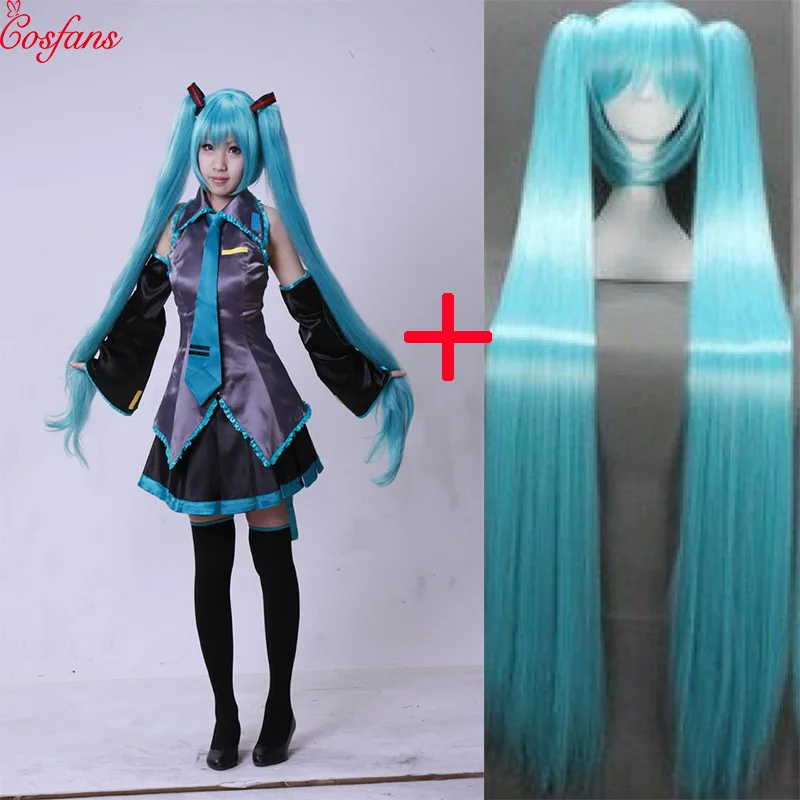 

8PCS Hatsune miku costume Cosplay Hatsune Cosplay Costume Set Japanese Midi Dress Beginner Future Miku Cosplay Halloween women