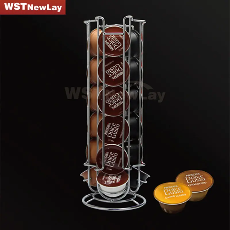 WSTNewLay 18 Cups Dolce Gusto Coffee Holder Kitchen Accessories Kitchen Organizer Dolce Gusto