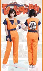 Для взрослых и детей аниме косплей костюм, унисекс DRAGON BALL Z Сон Гоку взрослых Супер Saiyan форма набор фантазии костюмы для косплея