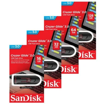 

Sandisk Flash Drive USB 3.0 16GB 32GB 64GB 128GB Pen Drive U Disk Memory Stick 128GB Memory Stick Storage Device Original New